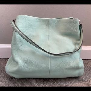 Coach Shoulder Hobo Bag - Sea foam green